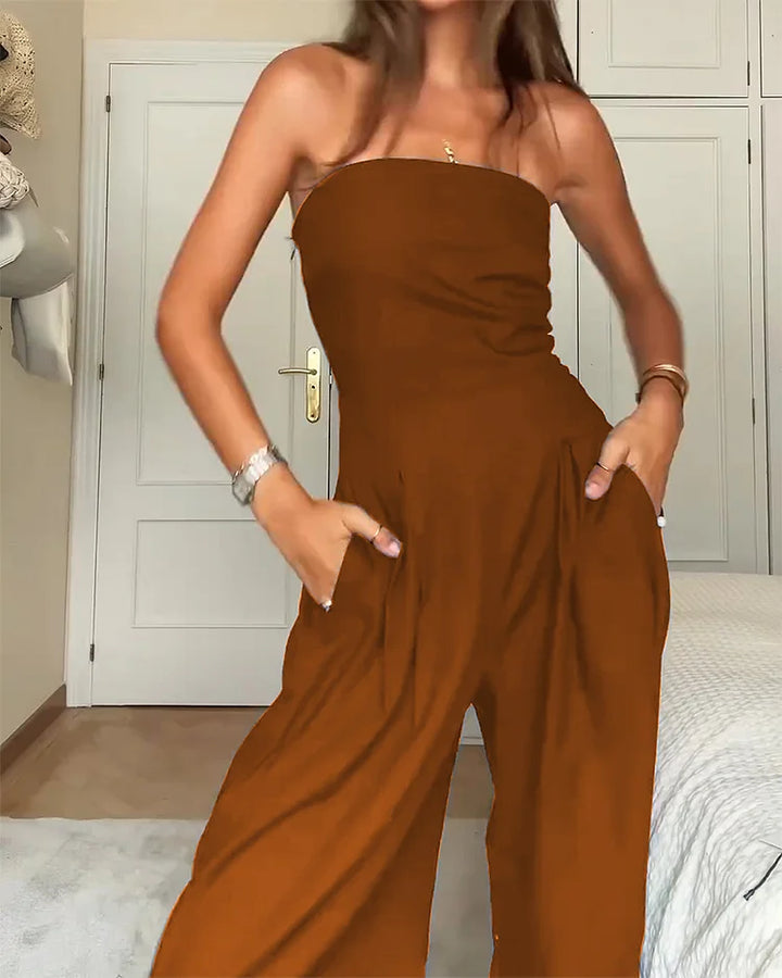 Charlotte | Elegant Strapless Jumpsuit