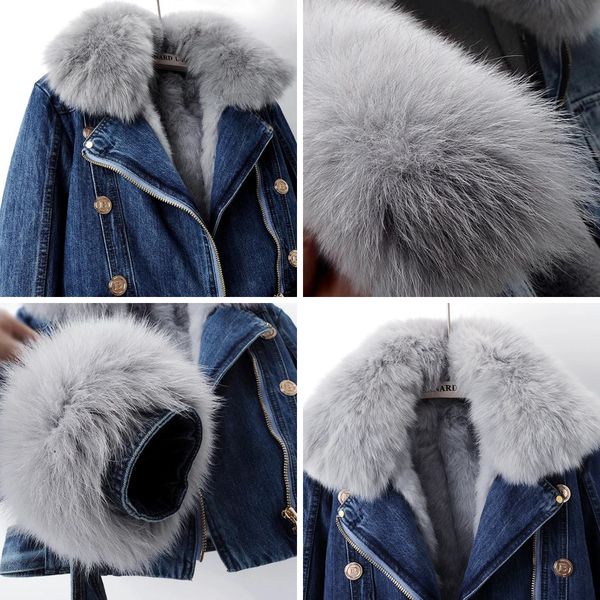 Nora | Fur-Lined Denim Jacket